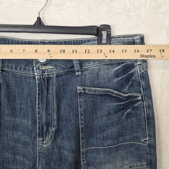 Anthropologie Blue Cropped Jeans - Picture 6 of 14